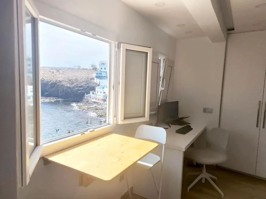 Tufia Cave Beach Home Preciosa Casa Cueva En Frente Del Oceano 特尔德